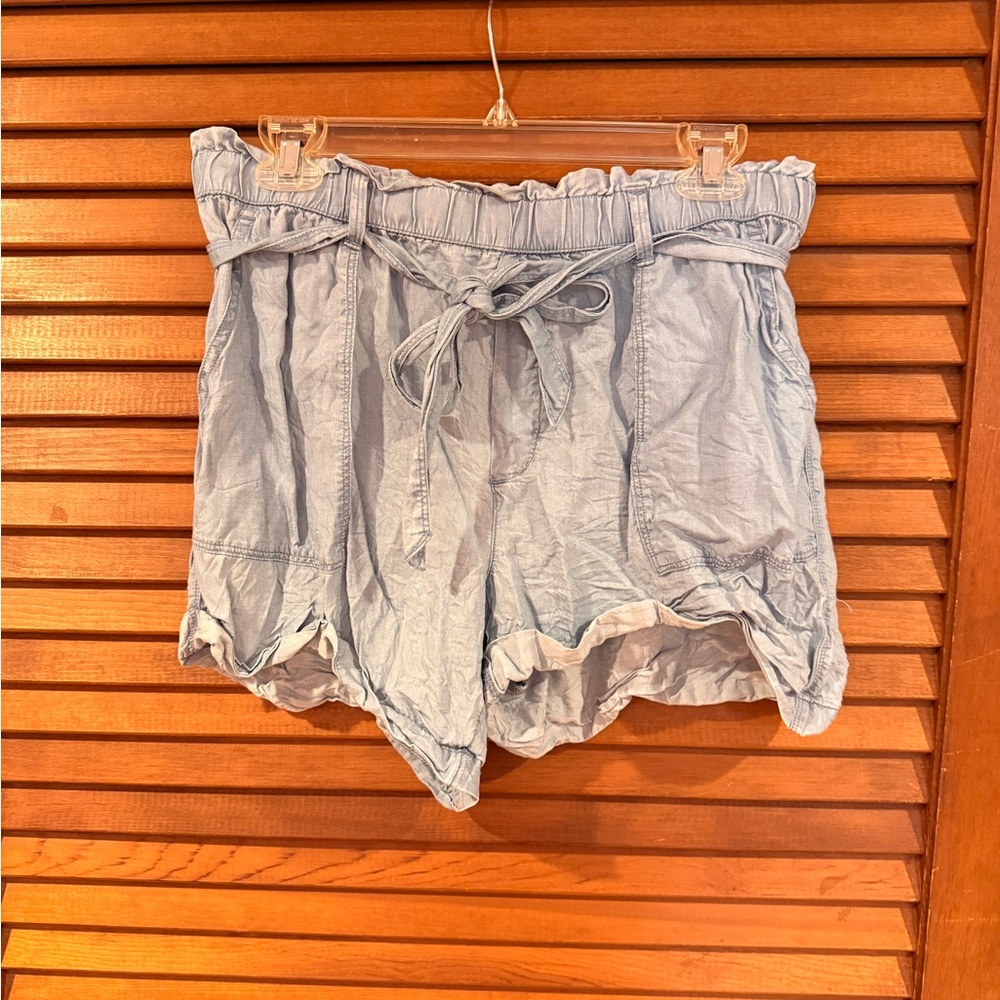 Aerie Light Blue Flowy Shorts